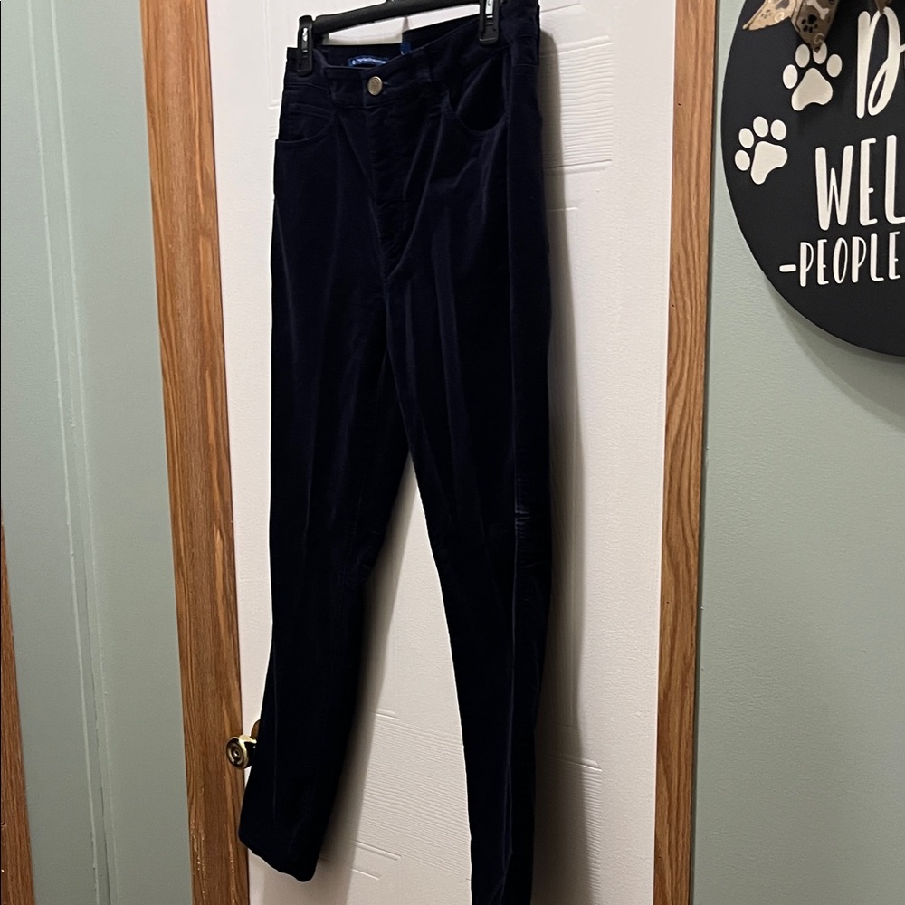 Dark Blue Velvet Pants